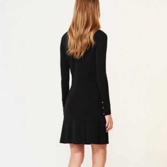 Tory Burch Black Long Sleeve Dress - Picture 2 of 9